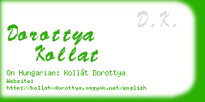 dorottya kollat business card